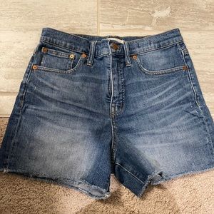 Madewell High Rise Denim Shorts, 28